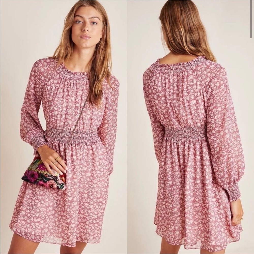 Gal Meets Glam Wimberly Floral Long Sleeve Dress size 2 - Picture 2 of 8